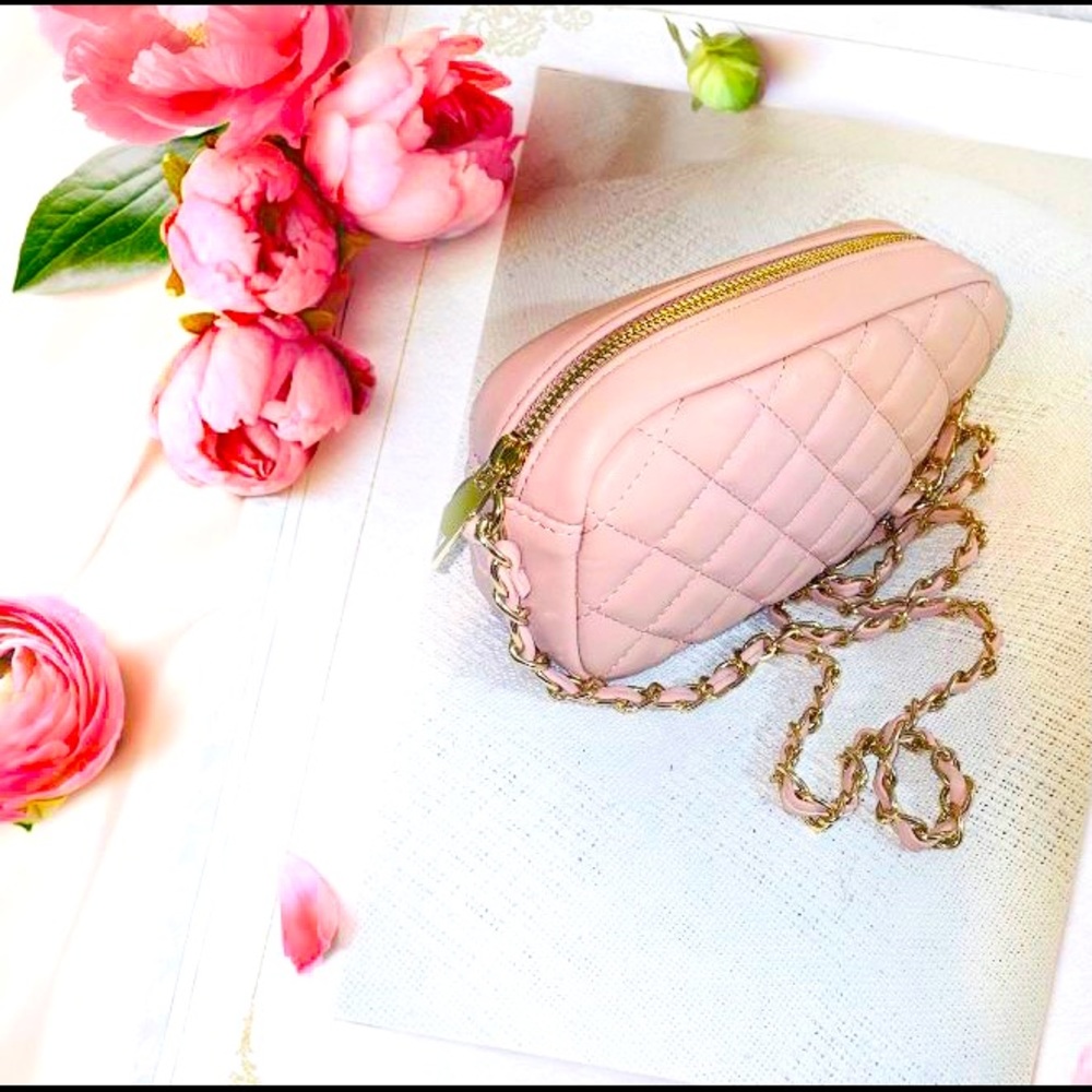 Pink crossbody bag